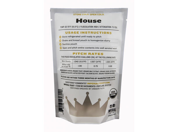 A01 House [Prod. 15 Oct 2025] Imperial Yeast - Best før Feb 2026 